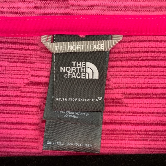 The North Face Pink Fleece Quarter Zip Pullover L - Picture 4 of 6